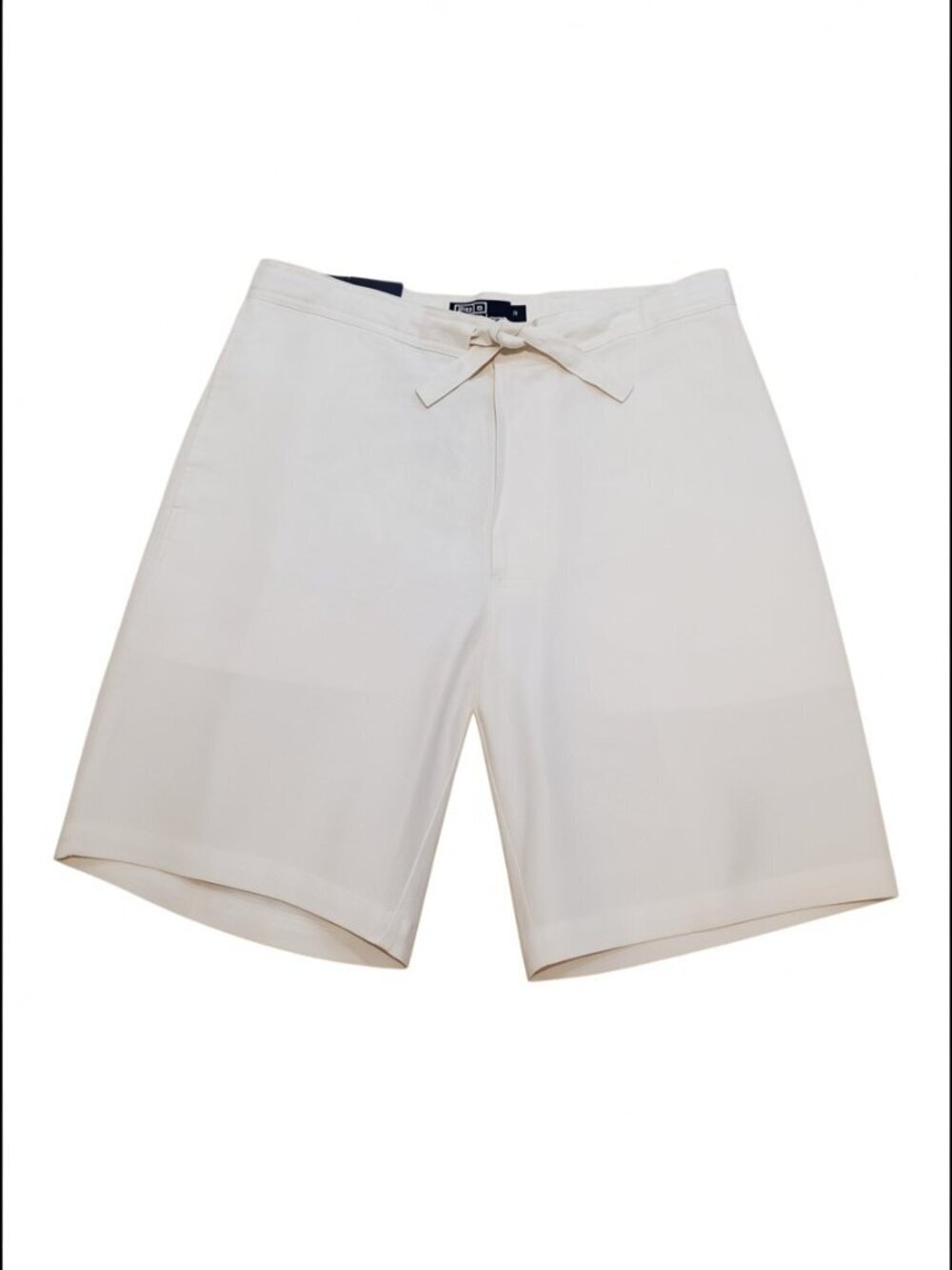 POLO by RALPH LAUREN Shorts Vintage 100% Linen in Ivory NEW SZ M